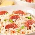 Receita Arroz com Linguiça