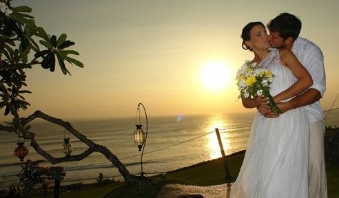 Cenário paradisíaco no casamento de Juliana Knust