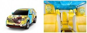 Toyota apresenta modelo Highlander personalizado com Bob Esponja