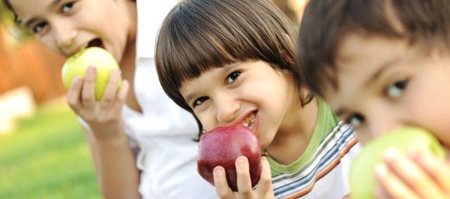 Alimentação saudável para crianças de férias