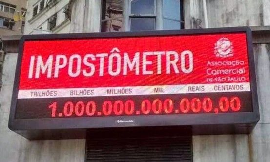 "Impostômetro" mostra que brasileiros já pagaram mais de R$ 110 bi de impostos em 2015